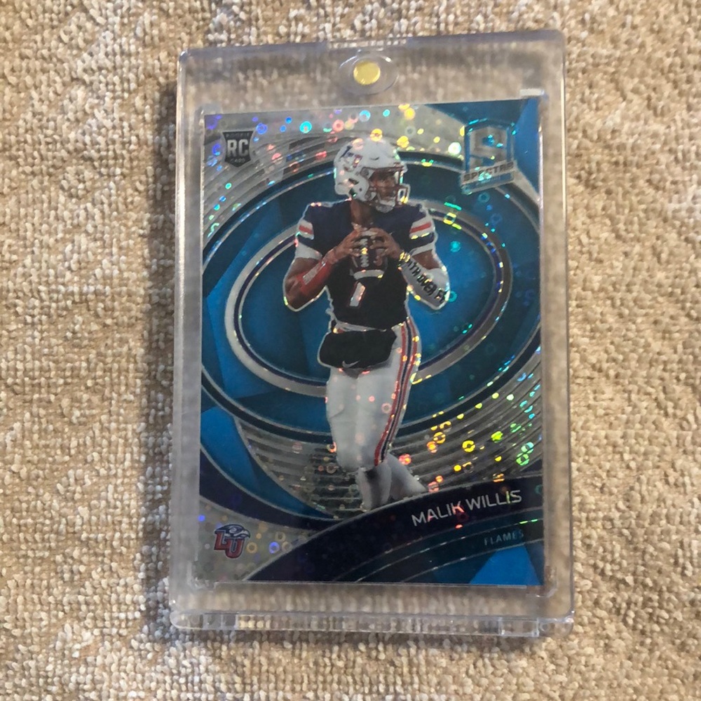 Malik Willis 2022 Panini Chronicles Football Spectra Rookie RC DISCO Pri…